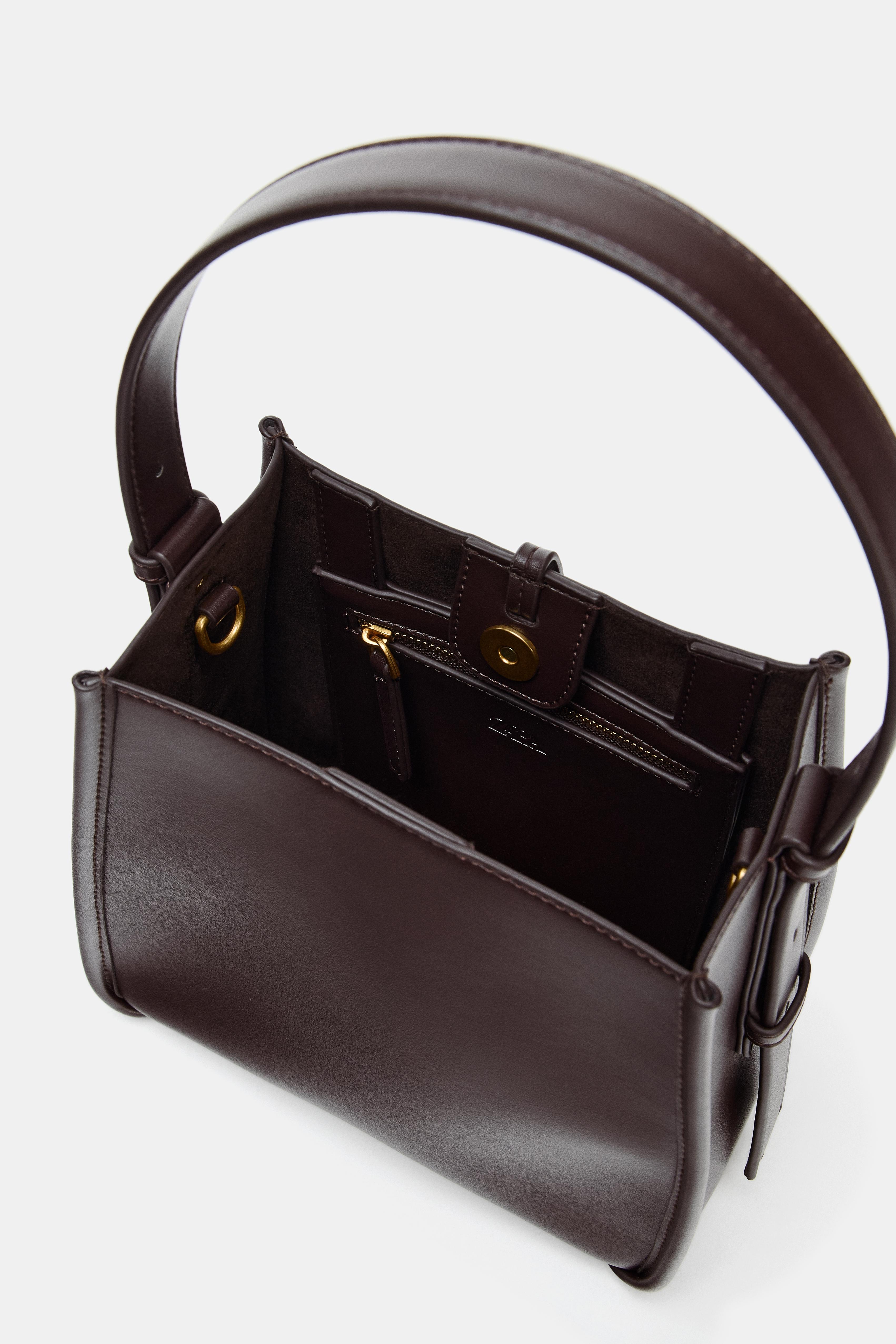 MINI BUCKET BAG WITH METAL RING